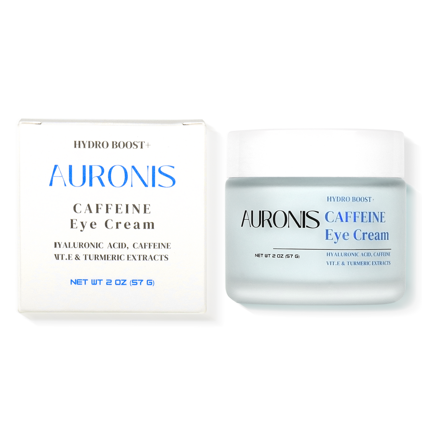 AURONIS Caffeine Eye Cream | Under-Eye Hydrator for Dark Circles, Fine Lines, Puffiness & Wrinkles | Vegan, Cruelty-Free, Non-Toxic | 2 oz